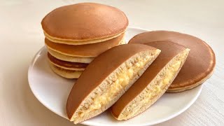 [No oven] How to make custard pancake | Dorayaki recipe