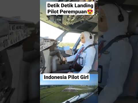 Pilot Perempuan Landing Keren | Boeing 737NG