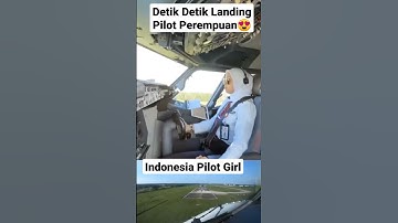 Pilot Perempuan Landing Keren | Boeing 737NG