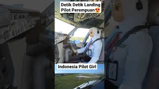 Pilot Perempuan Landing Keren | Boeing 737NG