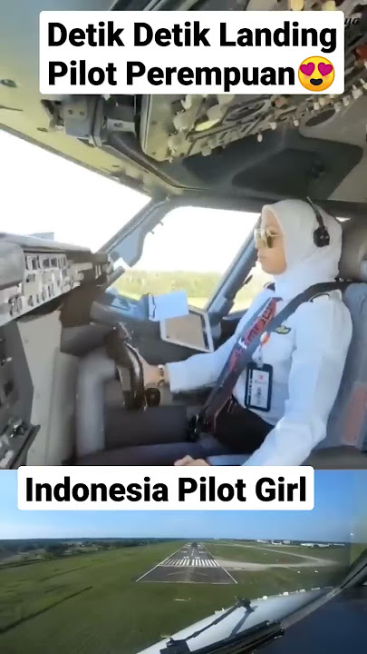 Pilot Perempuan Landing Keren | Boeing 737NG
