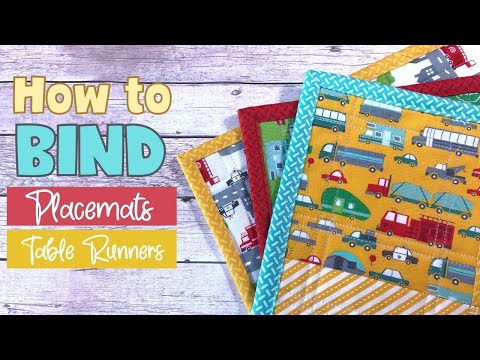 How to Bind Placemats & Table Runners - Tutorial