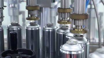 QGQ750 Full automatic aerosol filling machine line