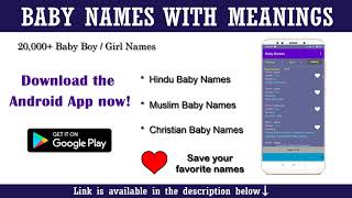 Baby Names with Meanings - Android App! screenshot 3