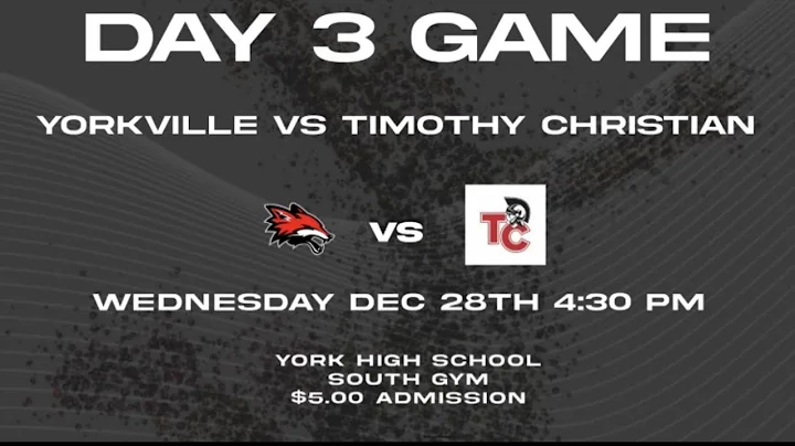 Yorkville vs Timothy Christian Jack Tosh Holiday C...