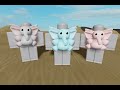 Roblox dwarf elephant baby pet backpack animal gray blue pink