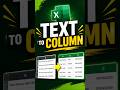 Excel Secret Feature You Must Know! 🔥 Text to Columns#shorts