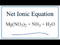 Net Ionic Equations and Spectator Ions