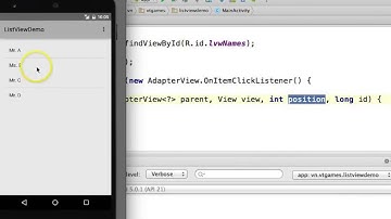 Android AdapterViews (ListView) Demo