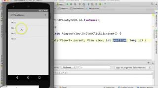 Android AdapterViews (ListView) Demo