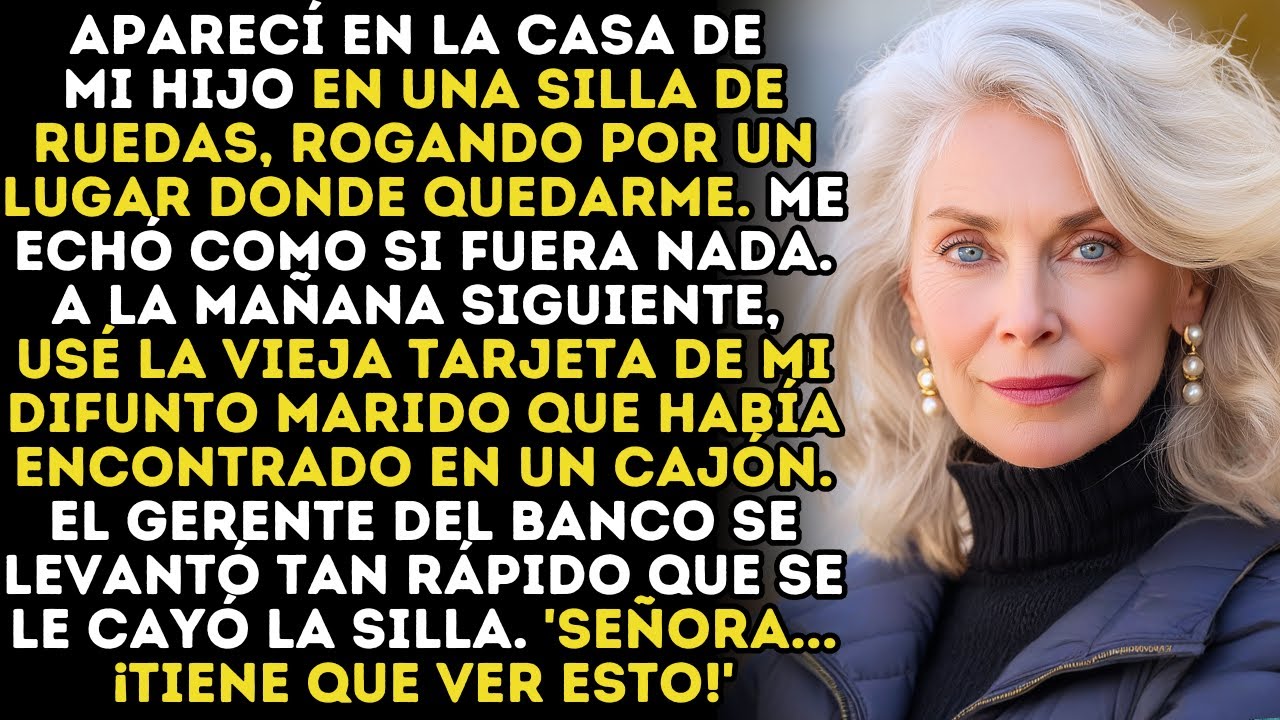 Mi Hijo Me Echó De Casa. Usé La Tarjeta Antigua De Mi Esposo — Y El Gerente Se Paralizó Con Los 33M