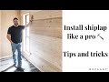SHIPLAP WALL の取り付け方法: TIPS &トリック