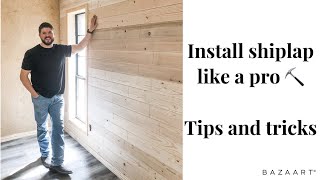 SHIPLAP WALL の取り付け方法: TIPS &トリック