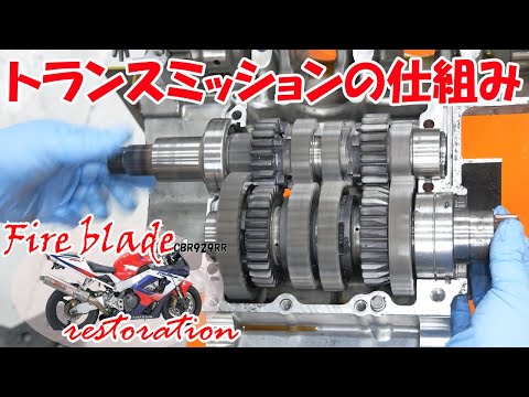 トランスミッションを解説【11万円のCBR929RR】 - YouTube