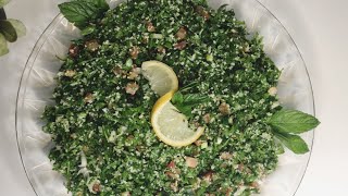 التبولة علي اصولها Tabbouleh Recipe (Salad)