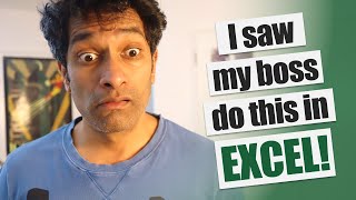 i saw my boss do these 10 things in excel!