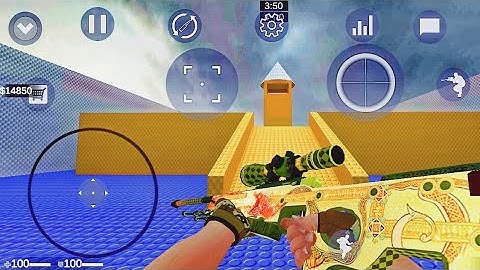 Strike Port Destruction | AWP Dragonlore  Modskin spd SPD cf | Offline Fps Android Gameplay