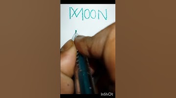 How To Draw MOON Name Logo #shotrs #viralshorts #logo #viralvideo #moon #name #artkingdebjit