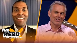 TJ Houshmandzadeh talks Aaron Rodgers' future, Tom Brady, AFC & NFC title games I NFL I THE HERD screenshot 2