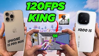 iPhone 15 Pro Max vs iQOO 15 🎮 BGMI Ultimate Comparison | FPS, Battery, Heating Test 🔥