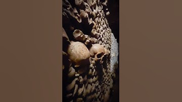 catacombs, kuburan terbesar di paris #faktaunik #shorts #kuburan #paris #travel