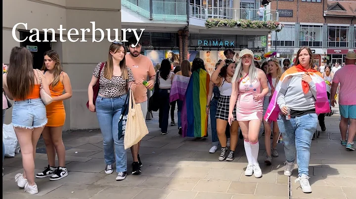 Canterbury England Kent  walking tour city centre ...
