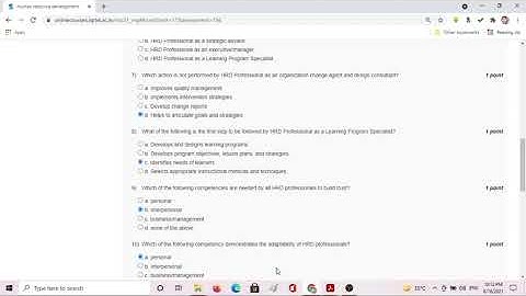 Human Resource Development assignment | Week 1 | NPTEL 2021