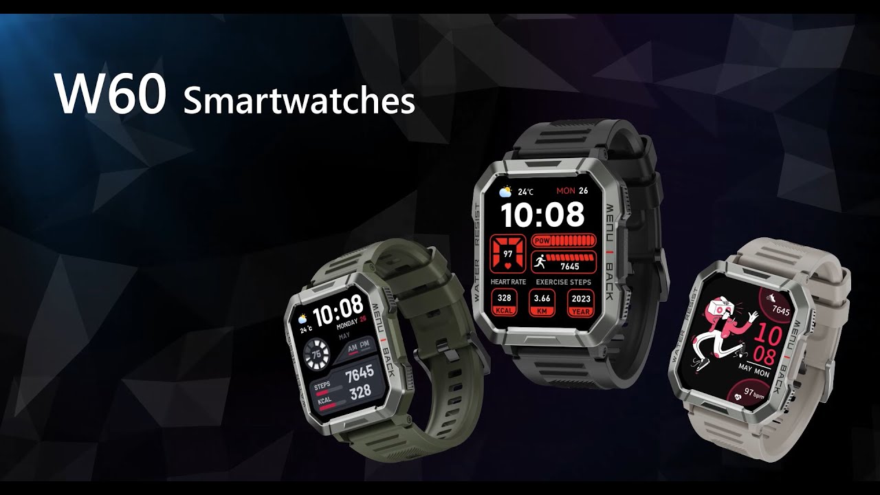 🤔Beat G-Shock?💪IOWODO-W60 Military SmartWatch:🏋️100+ Sports Modes | 24/7 SpO2💥Free Trial!🎁
