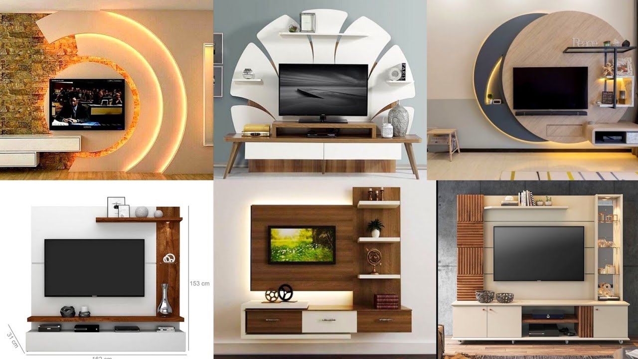 Top 50 Best Beautiful Wooden Tv Wall Unit /TV Wall Mount Design ...