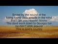 Blake Shelton -Gods country lyrics.