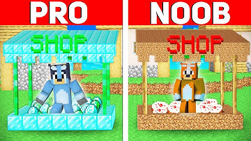 Bluey and Bingo NOOB vs PRO: SHOP BUILD BATTLE in Minecraft
