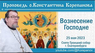 Проповедь иерея Константина Корепанова на праздник Вознесения Господня (25.05.2023)