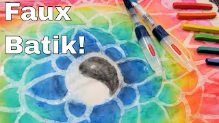 How To Batik without Wax Using Stuff You Have! Frugal Friday (Kid safe craft!)