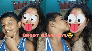 My brother does my Makeup challenge || @riyamondalvlogs funny challenge #viralvideo #funnyvideo