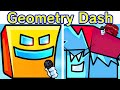 Friday night funkin vs geometry dash full week  cutscenes  ending fnf modfriday night dashing