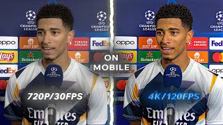 720p/30Fps into 4K/120Fps Quality On Mobile📱 - Part 3 