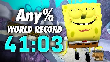 Any% World Record 41:03 - SpongeBob SquarePants: Battle for Bikini Bottom Speedrun