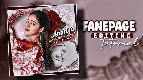 Fan edit tutorial PicsArt 🍁| Blend edit tutorial for fanpage