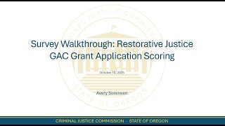 RJ GAC Resource: SM Apply Survey Walkthrough
