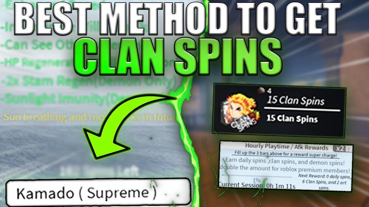 how to get more clan spins in project slayers as a beginner