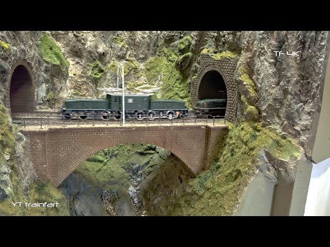 Das Schweizer Krokodil auf der Modelleisenbahn in Brugg #train #modeltrains #switzerland #bmc