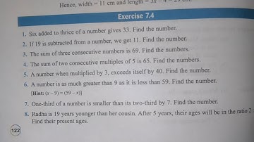 start up mathematics class 7 ch-7 solution exercise 7.4 | linear equations |viva Education ex7.4
