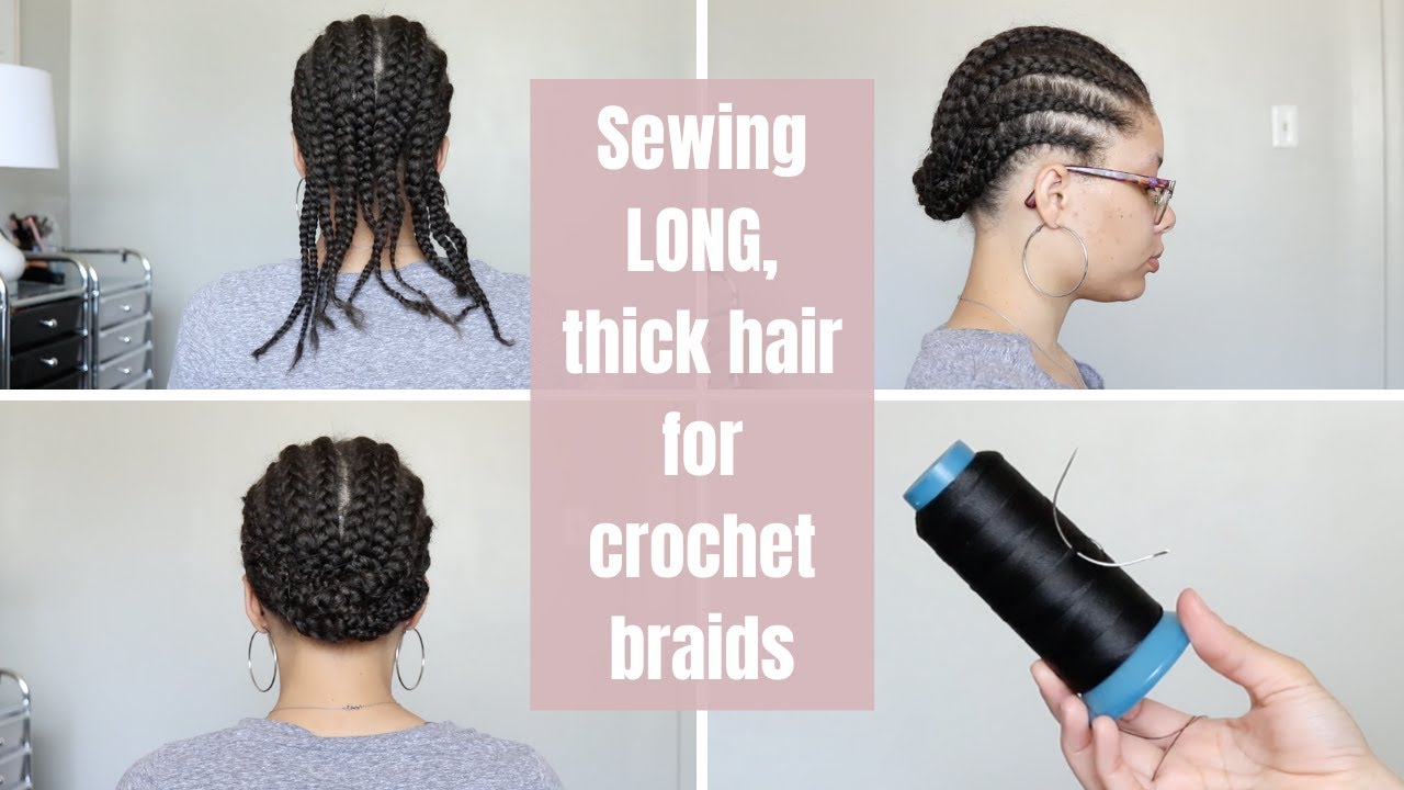 Basic Crochet Braid Pattern for LONG Hair and How to Sew up Loose ends -  YouTube