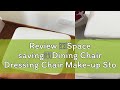 Review 【Space saving】Dining Chair Dressing Chair Make-up Stool Dressing Table Stool Bedroom Simple