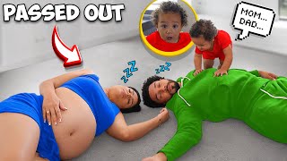 PASSING OUT IN FRONT OF OUR SON TO SEE HIS REACTION! *Hilarious*