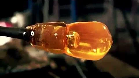 Glass making @ Bristol Blue glass James Adlington Master Glass maker