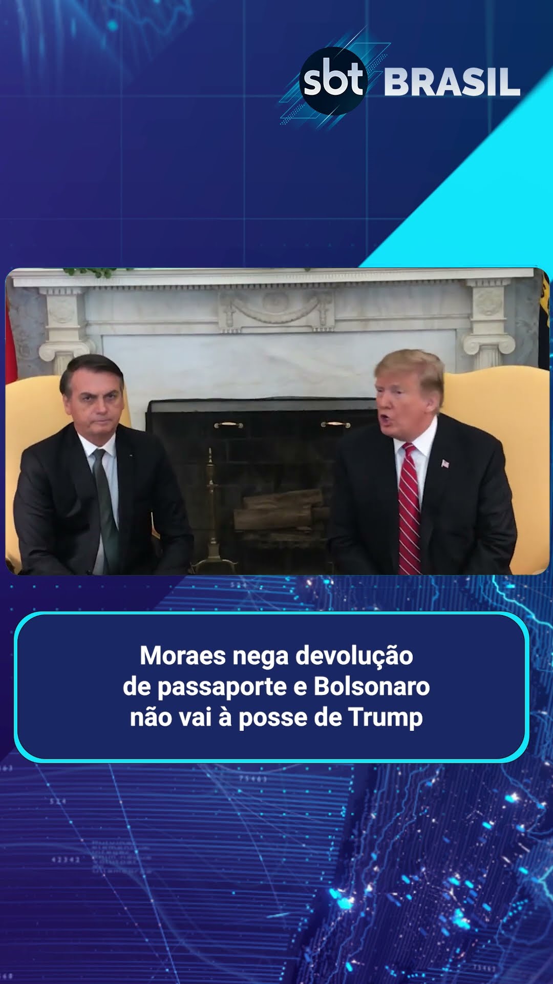 Moraes nega devolução de passaporte e Bolsonaro não vai à posse de Trump | SBT Brasil (16/01/25)