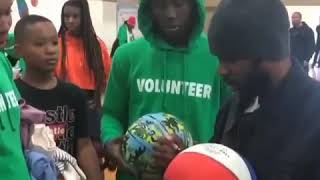 Kendrick Lamar at a Toy Giveaway in Compton (24 December 2019)