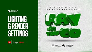 How to Setup Perfect Lighting & Render Settings in Cinema 4D | Standard Renderer Guide.