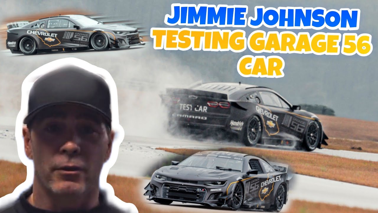 Jimmie Johnson Testing the Garage 56 Car YouTube